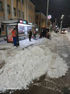 С дорог в Калужской области вывезли более 14 тысяч кубометров снега