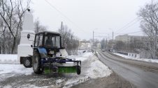 За ночь с улиц Калуги вывезли более 500 кубометров снега